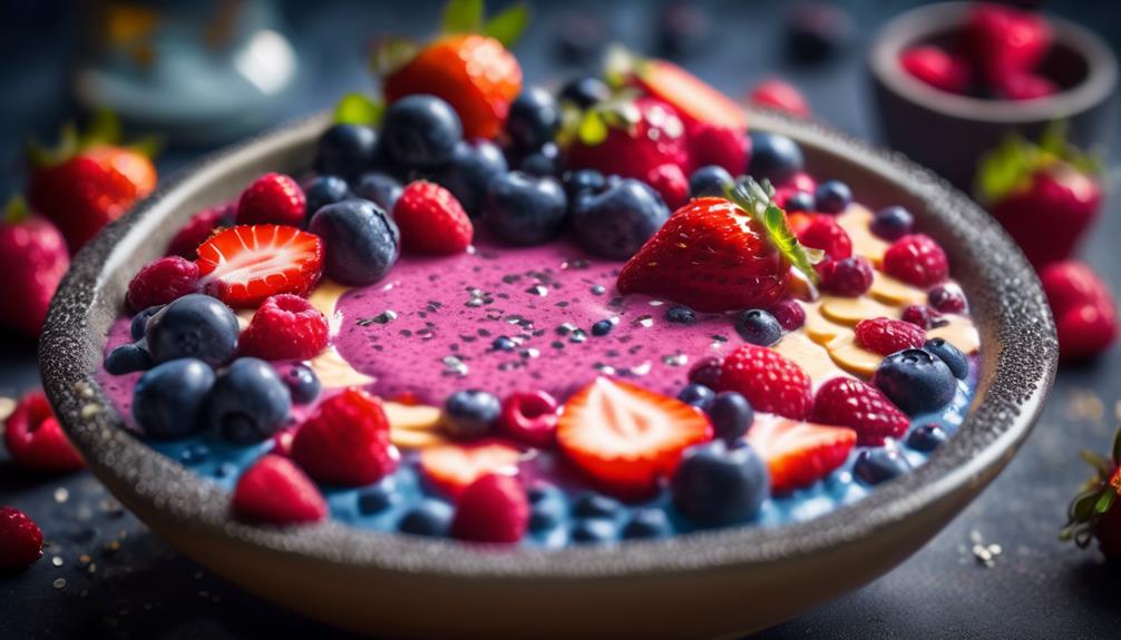 fruit filled breakfast bowl