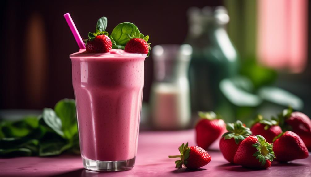 fruity and leafy smoothie