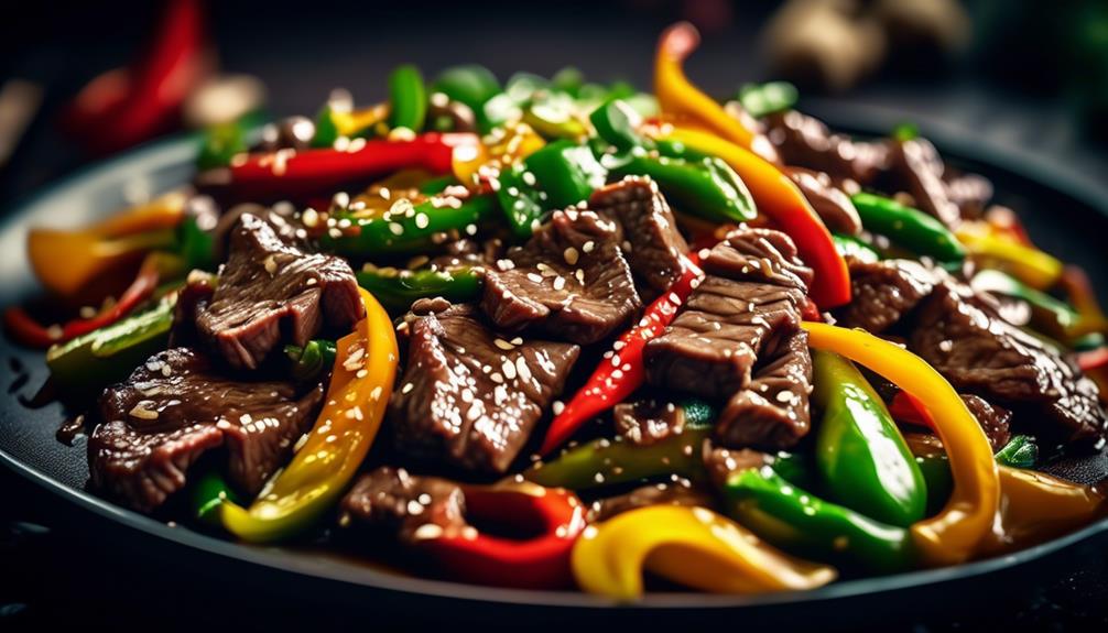 ginger infused beef stir fry