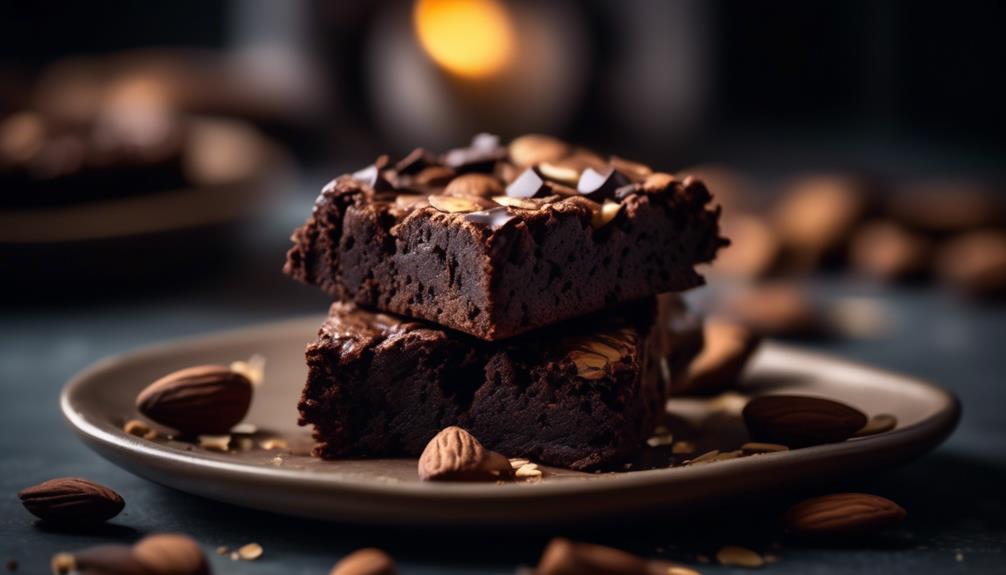 gluten free brownies made with almond flour