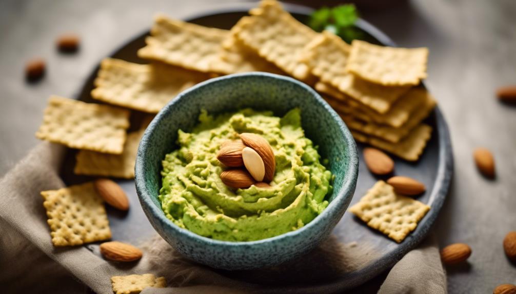 gluten free crackers and dip