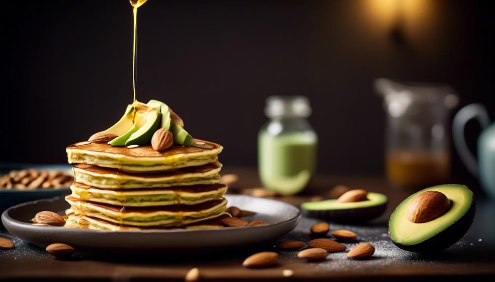 gluten free pancakes with avocado