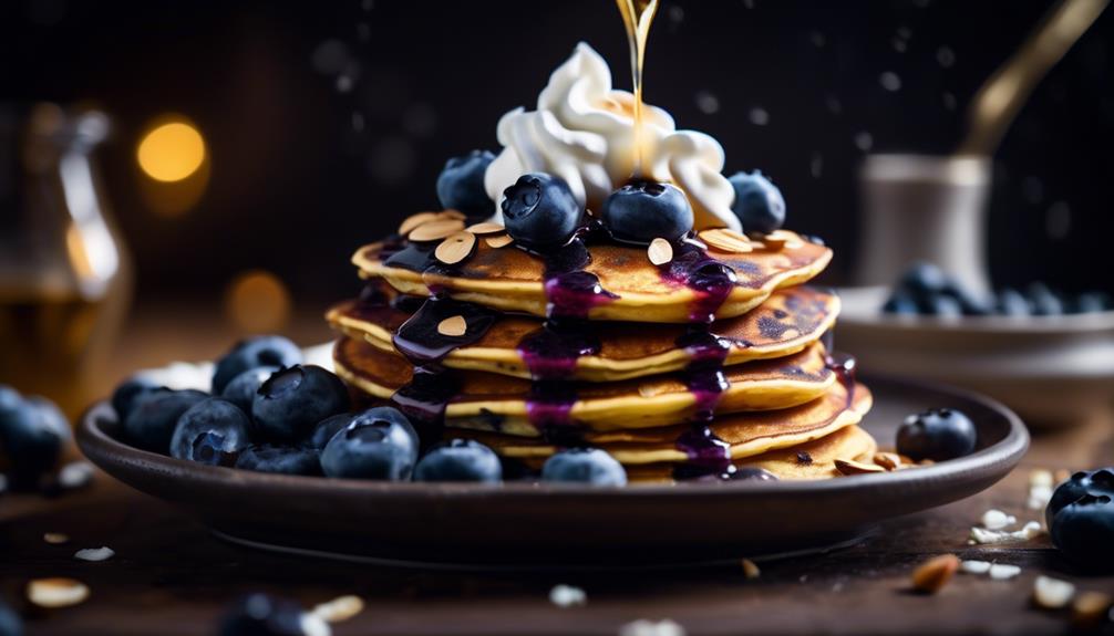 gluten free pancakes with blueberries