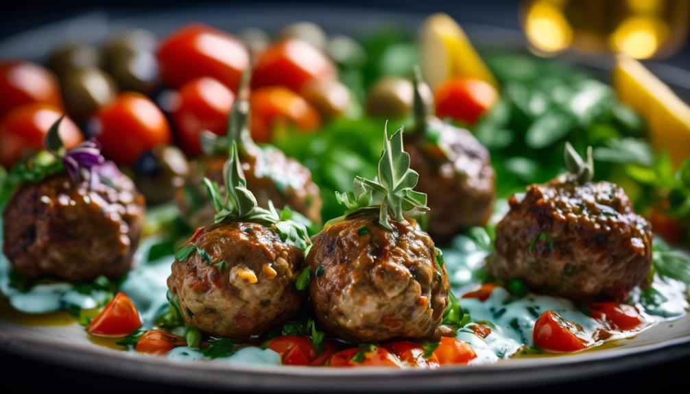 greek inspired lamb meatballs recipe