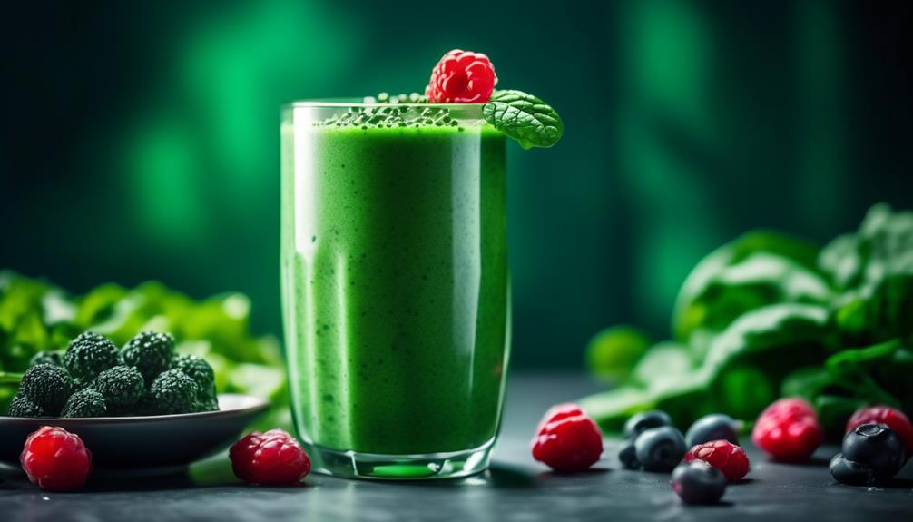 green nutritious detox smoothie