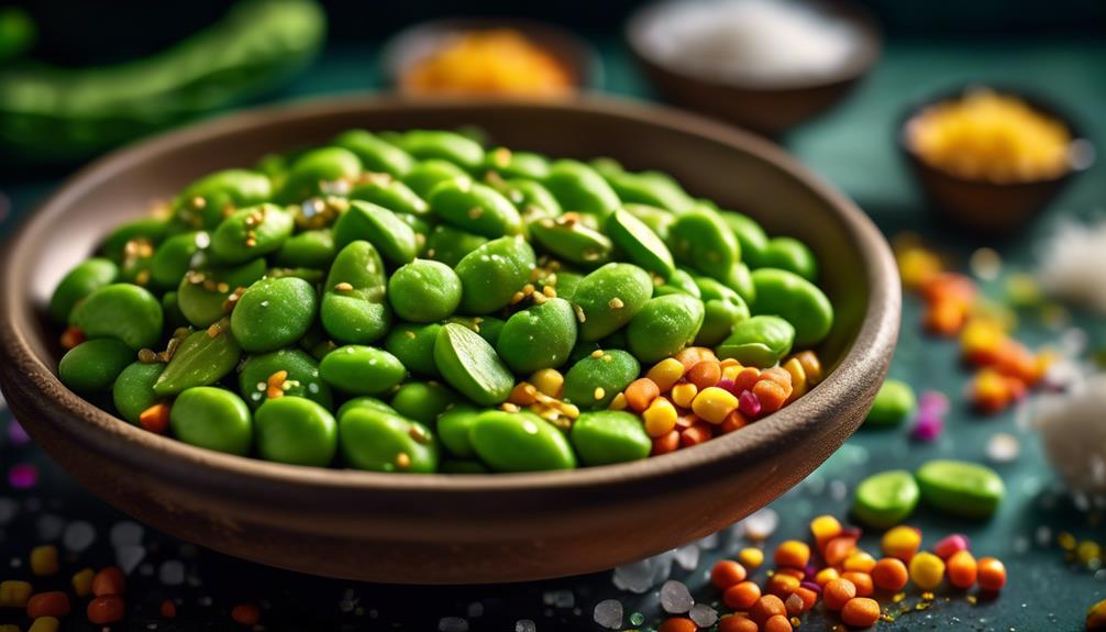 green soybean snack