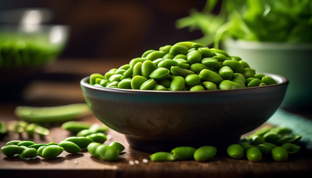 green soybean snack