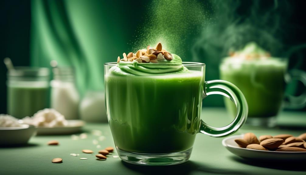 green tea latte trend