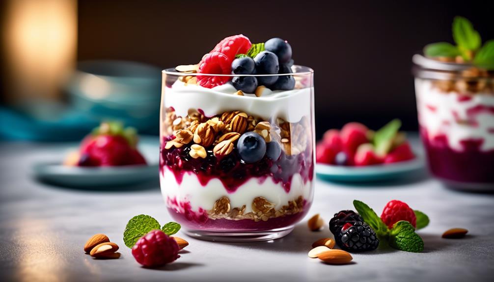 healthy and delicious yogurt parfaits