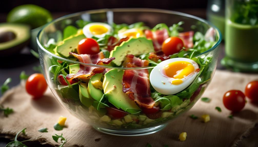 healthy breakfast with avocado