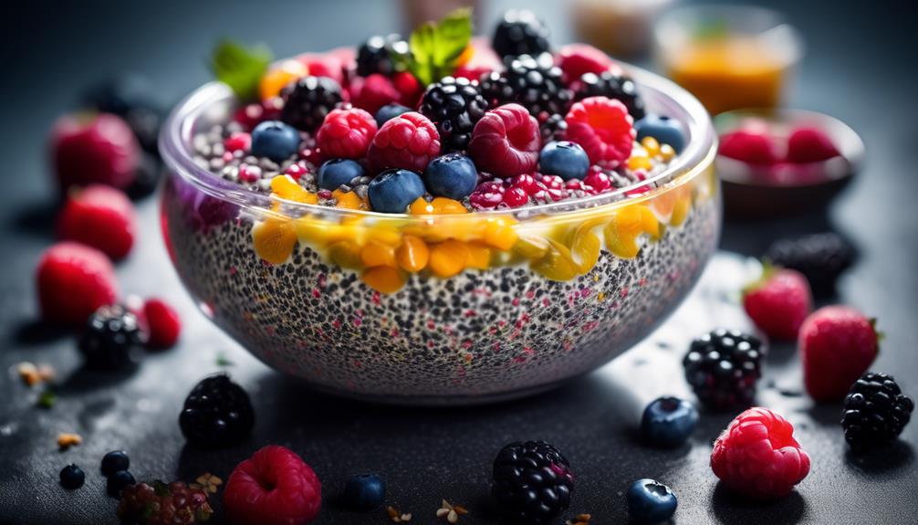 healthy breakfast with chia