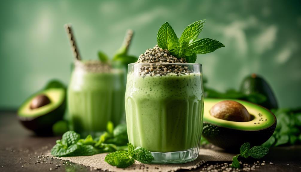 healthy creamy avocado smoothie