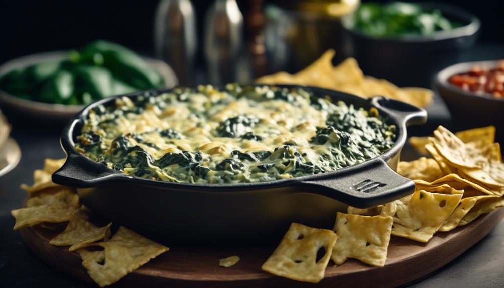 healthy creamy spinach dip