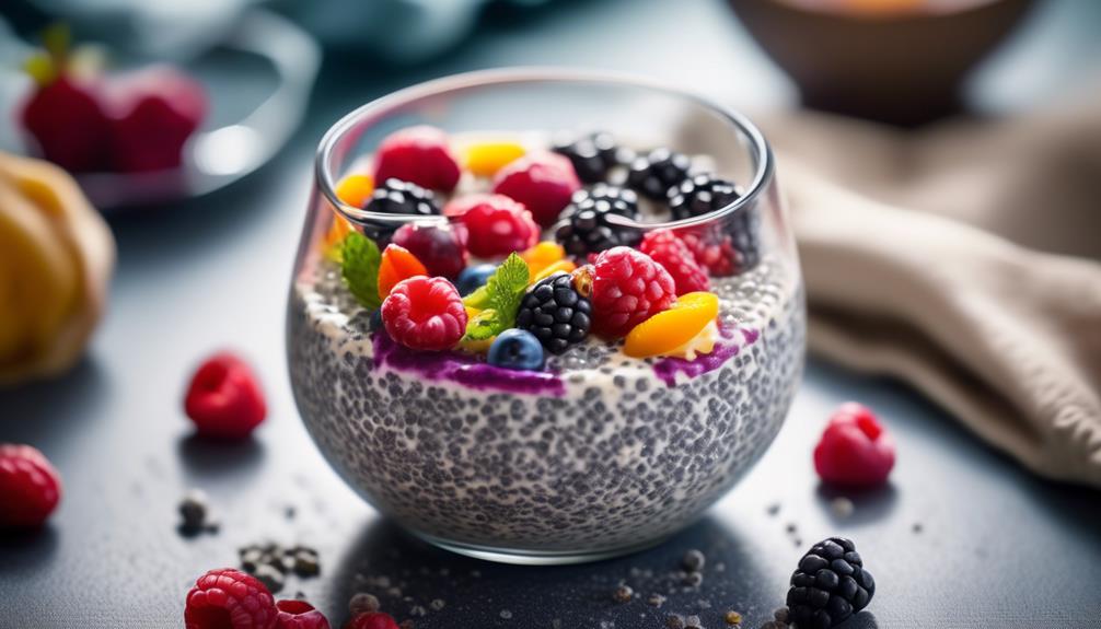 healthy dessert with chia