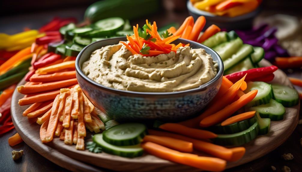 healthy dip with vegetables