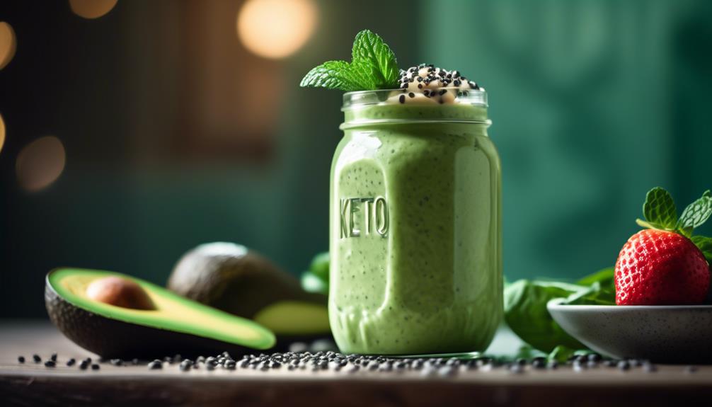 healthy low carb avocado smoothie