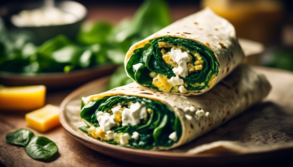 healthy morning wrap option