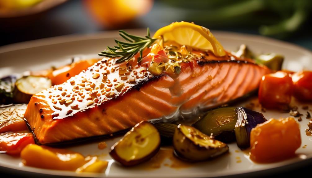 healthy salmon with coconut