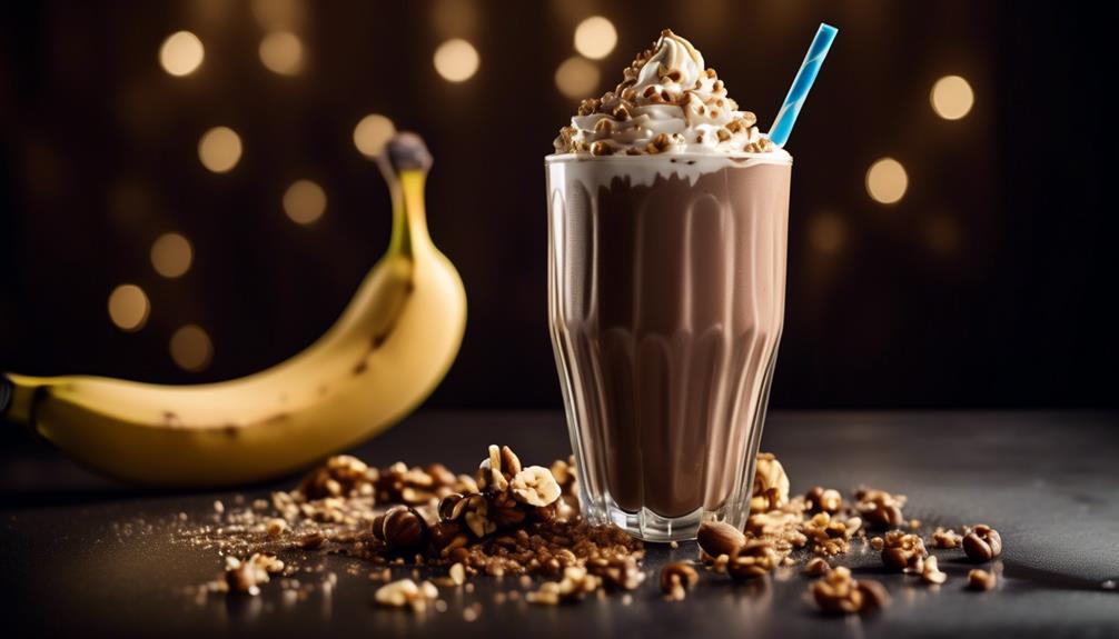 healthy shake with chocolate