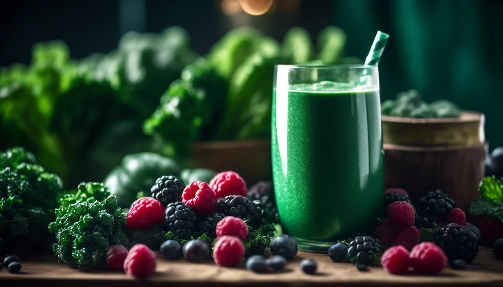 healthy smoothie with kale