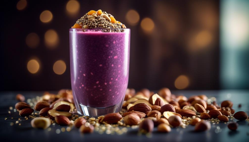 healthy smoothies with nuts and seeds