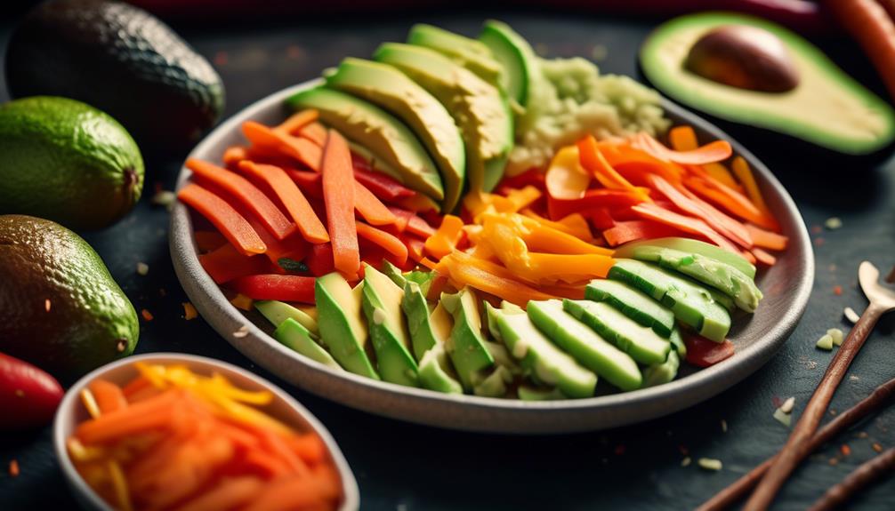 healthy snacks with avocado