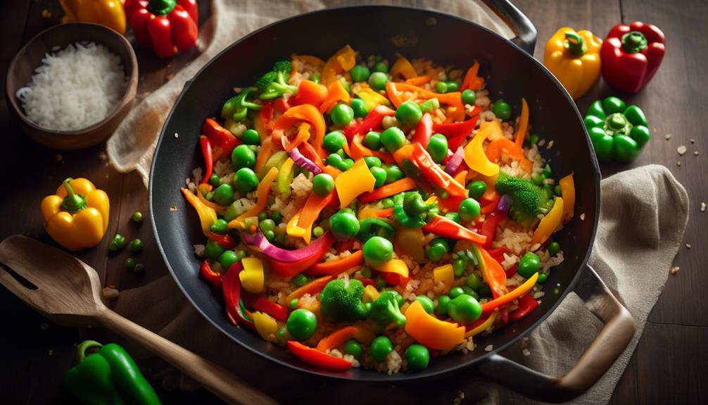 healthy stir fry with cauliflower