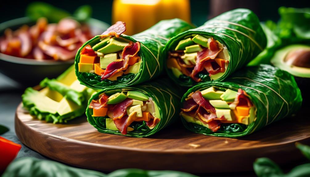 healthy wrap with avocado