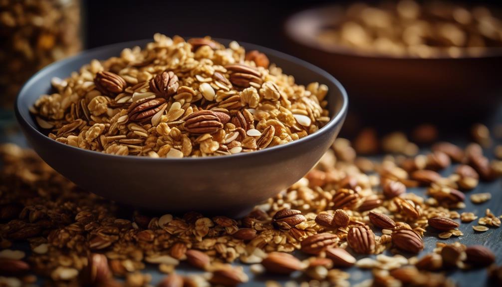 homemade granola with nuts