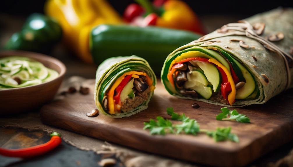 incorporating zucchini into wraps