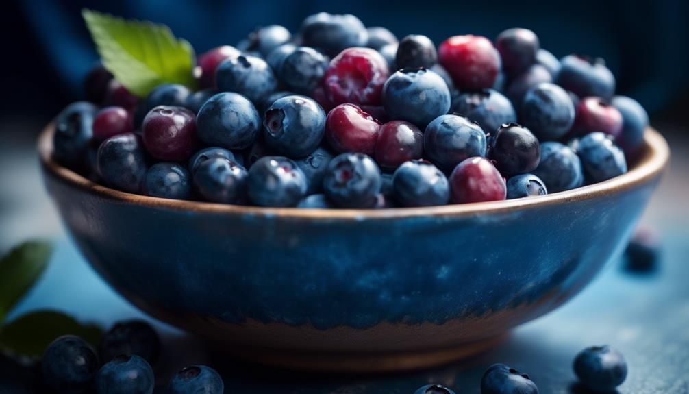 juicy antioxidant rich blueberries