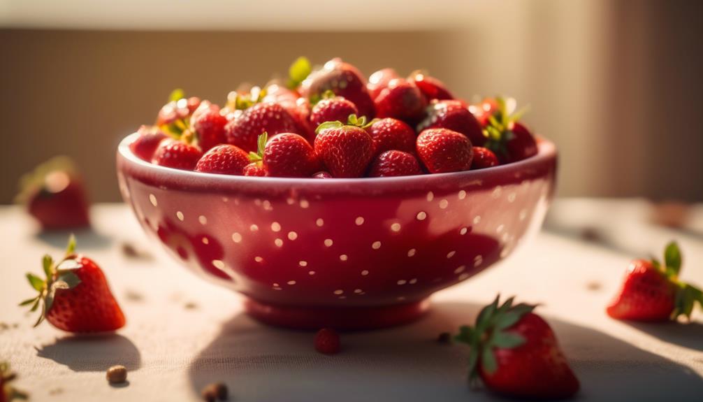 juicy red summer berries