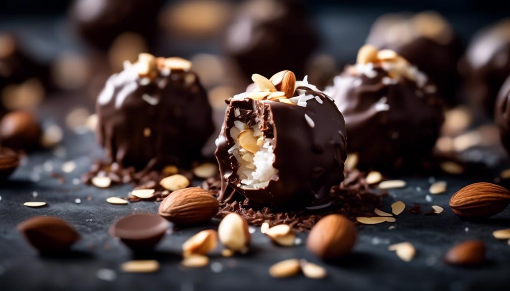 keto friendly almond chocolate bites