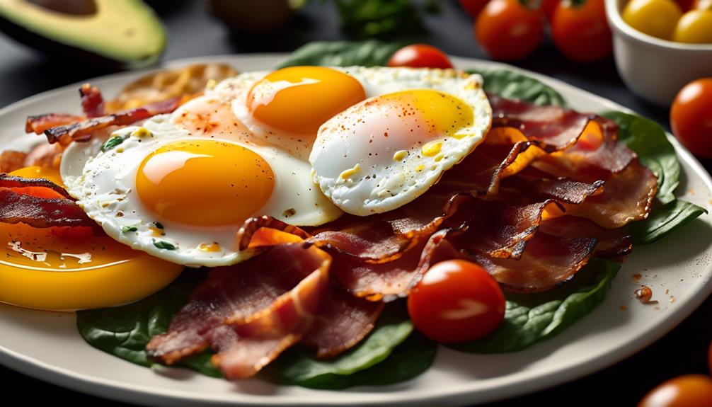 keto friendly breakfasts with bacon