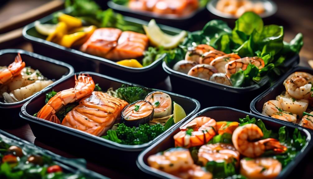 keto friendly seafood meal prep