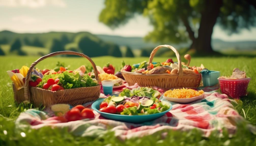 kid friendly keto picnic and lunch salads