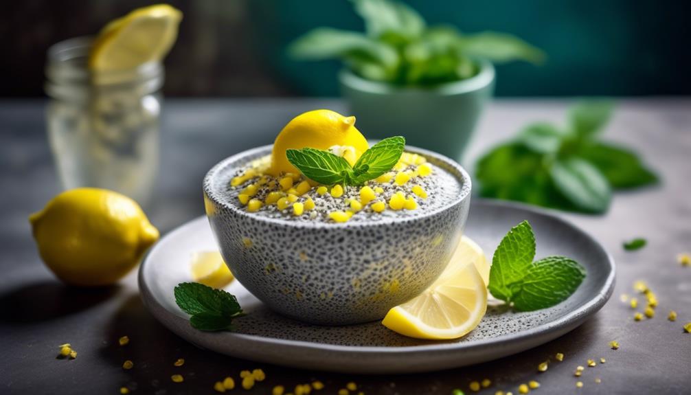 lemon infused chia seed delight