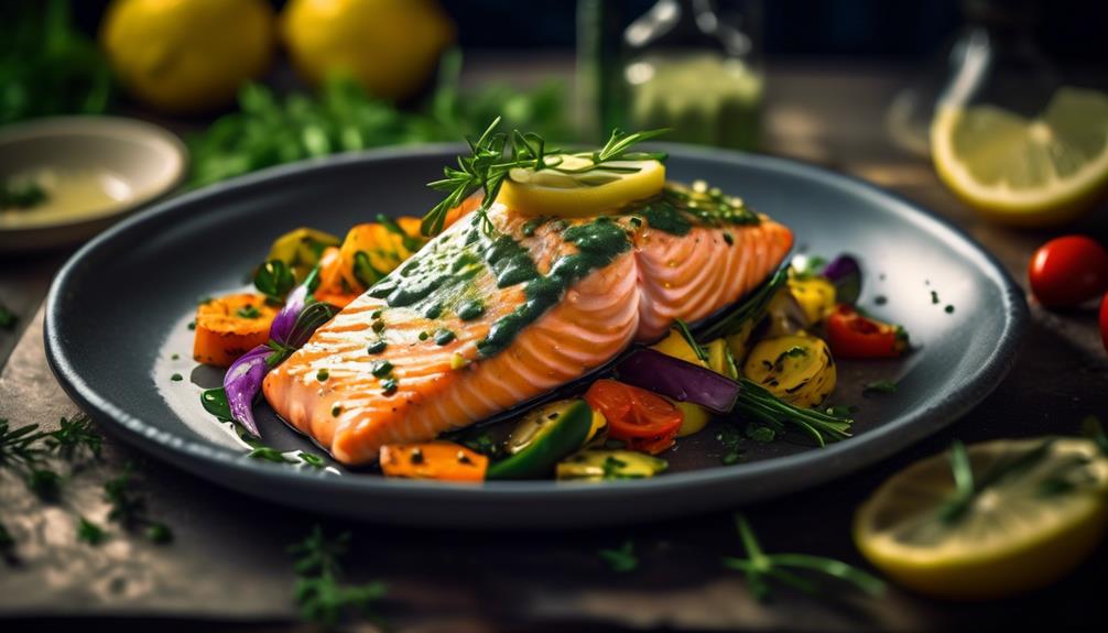 lemony garlicky salmon perfection