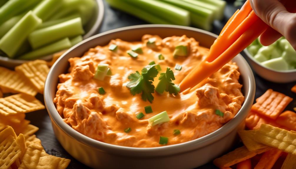 low carb buffalo chicken dip