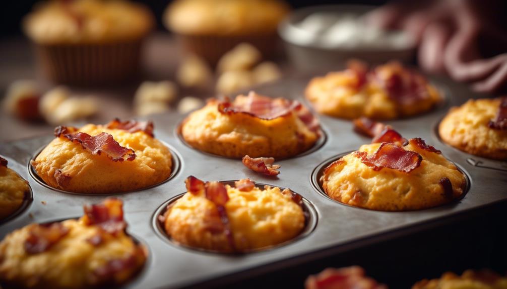 low carb cheesy breakfast muffins