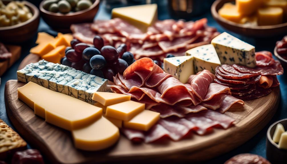 low carb gourmet cheese platter