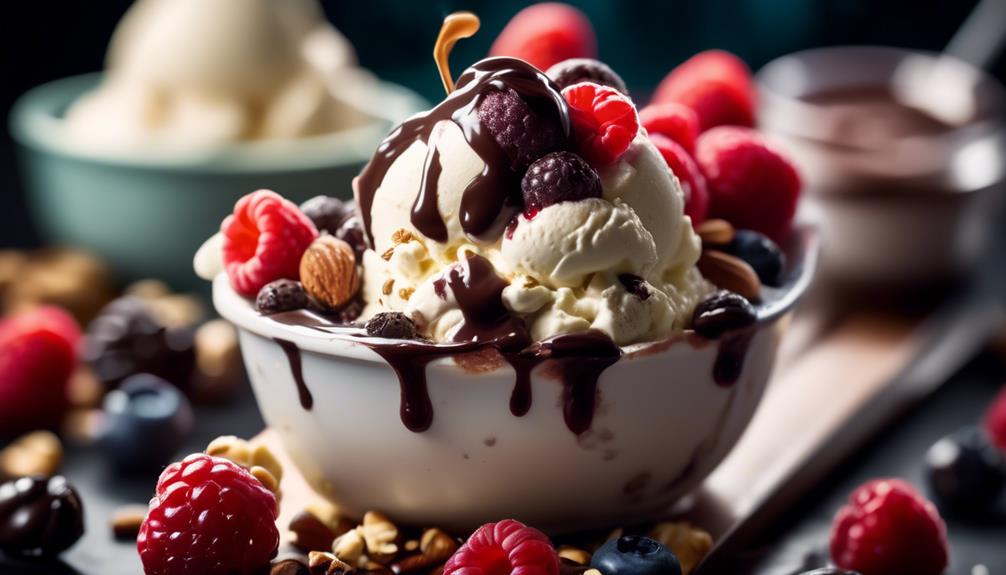 low carb high fat ice cream toppings