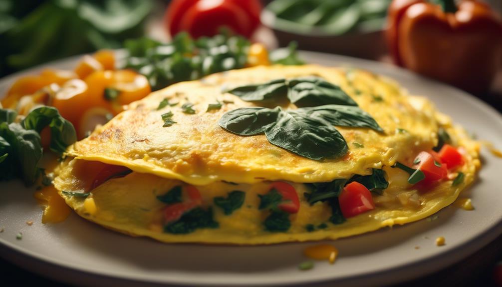 low carb omelets with fluffy texture