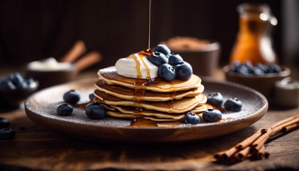 low carb pancakes with cinnamon