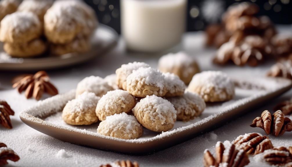 low carb pecan snowball cookies