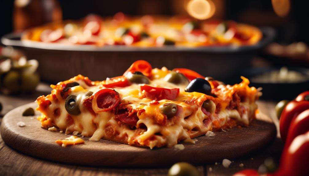 low carb pizza casserole recipe