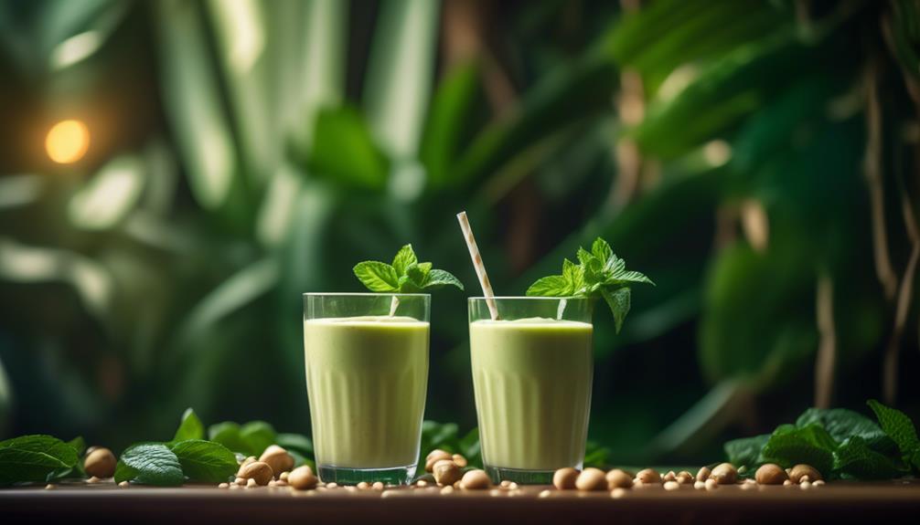 low carb smoothie with macadamia nuts