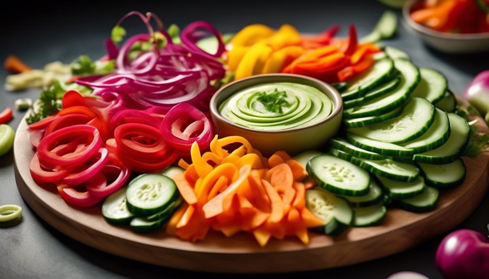 low carb vegetable snack platter