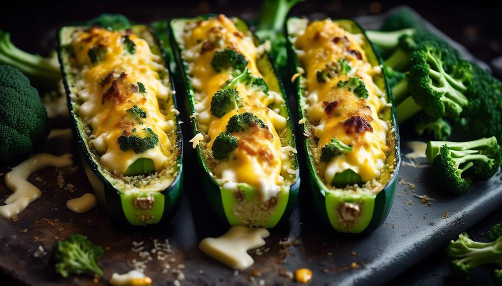 low carb zucchini boats delight