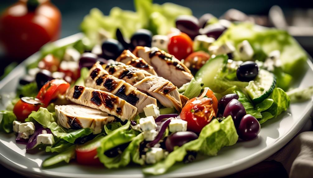 mediterranean inspired chicken salad